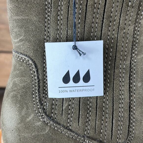 Dolce Vita Caster H2O Waterproof Suede Bootie - Olive - 8.5 Wide - NWOB - Picture 4 of 9